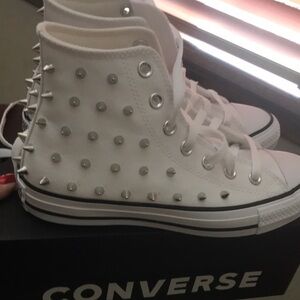 Converse Chuck Taylor all star studded high tops sneakers